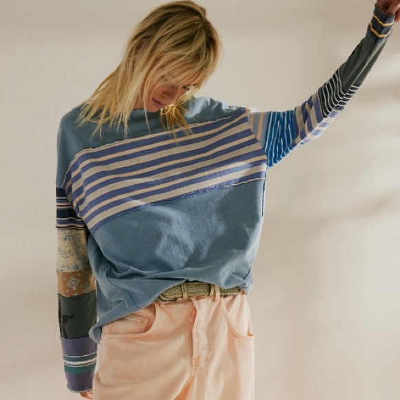 FREE PEOPLE➕WE THE FREE NWT Mackenzie Tee - Picture 2 of 9